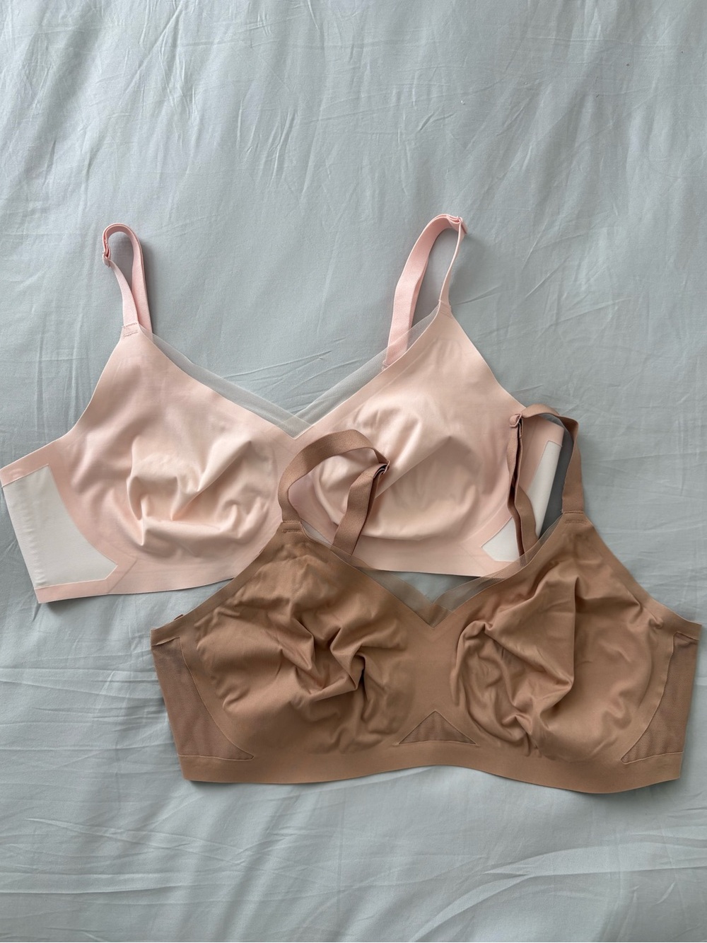 Honeylove Crossover Bras Neutral Size XL Bundle of 2